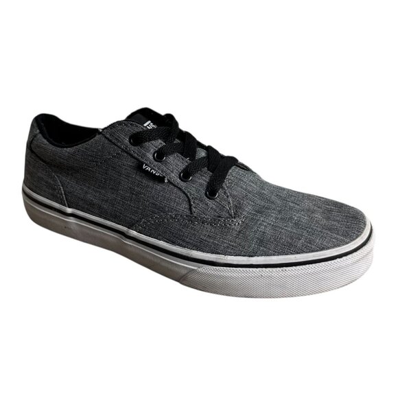 Vans Atwood Canvas Gray/Black Youth Shoes Casual Skate Sneakers Size 5 - Picture 10 of 11